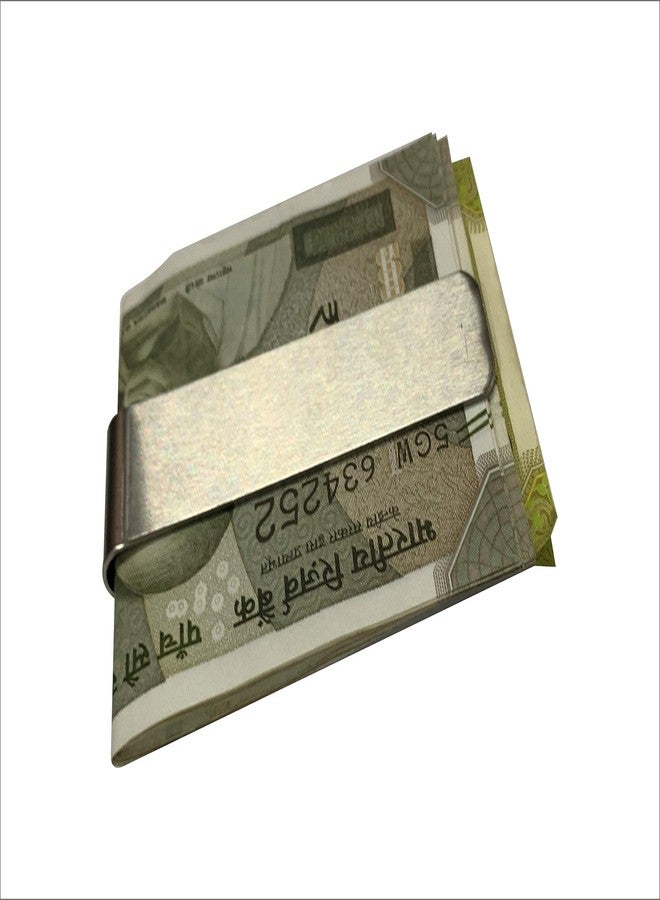 DLCCREATION مشابك نقود من الفولاذ المقاوم للصدأ من DLCCREATION، حامل بطاقات ائتمان صغير الحجم للجيب الأمامي، مقاس مشبك النقود: 3 بوصات × 0.75 بوصة (76 مم × 20 مم) - Image 3